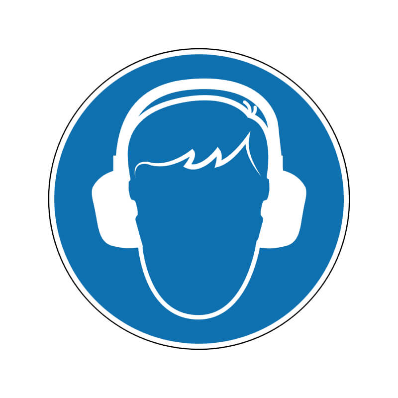Ear protection sign